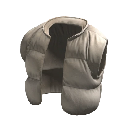 Beige Cropped Puffer Jacket