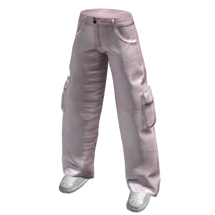 Pink Baggy Cargo Pants