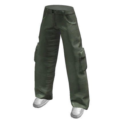 Green Baggy Cargo Pants