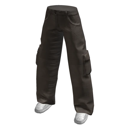 Brown Baggy Cargo Pants