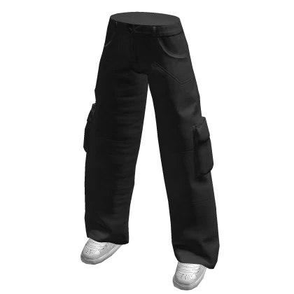 Black Baggy Cargo Pants