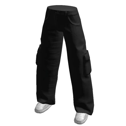 Black Baggy Cargo Pants