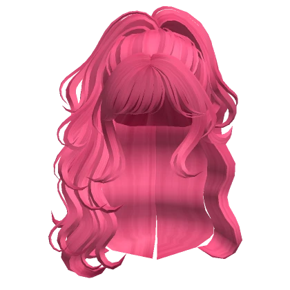 High Swirly Ponytail (Hot Pink)