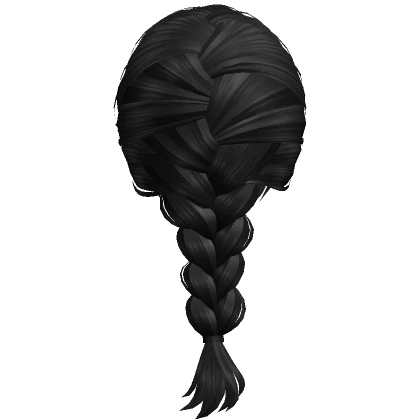 Single Soft French Braid (Black)