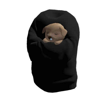 Dog Hugging Sweater (black)