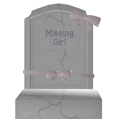 cutesi gravestone w bow in white
