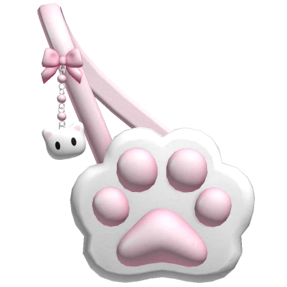 ♡ kitty paw charm purse