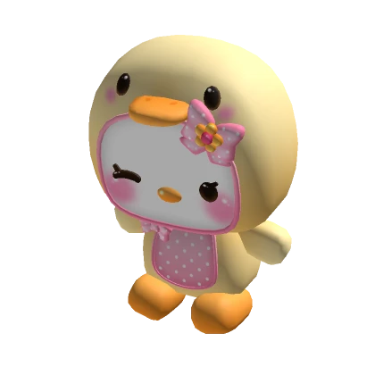 cute kawaii pink duck plushie