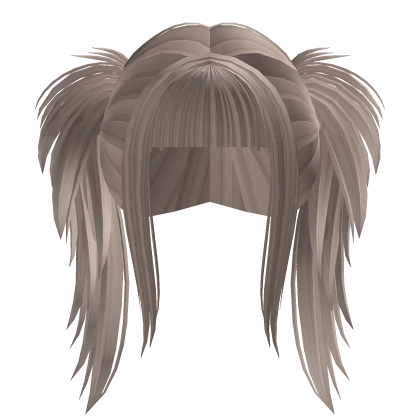 Y2K emo scene pigtails hair in blonde