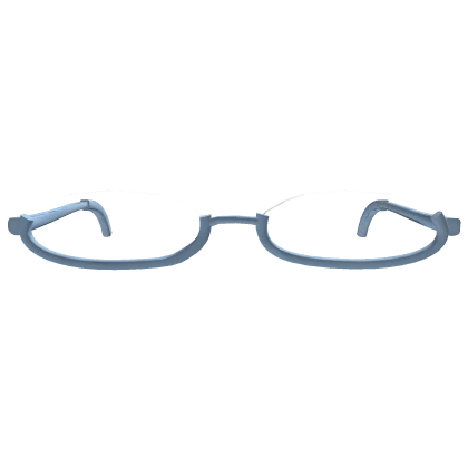 Oval Glasses light blue