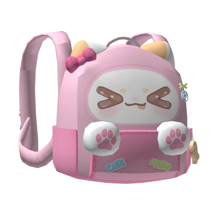 Cute Kawaii Cat Backpack w Paws (3.0)