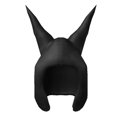 Y2K Black Carti Leather Horn Mask 