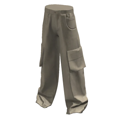 Baggy Beige Cargo Pants