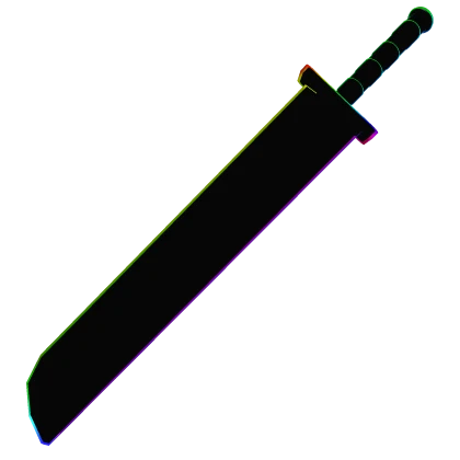 Rainbow Cartoony Sword