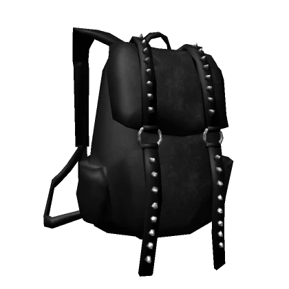 Black Studded Backpack