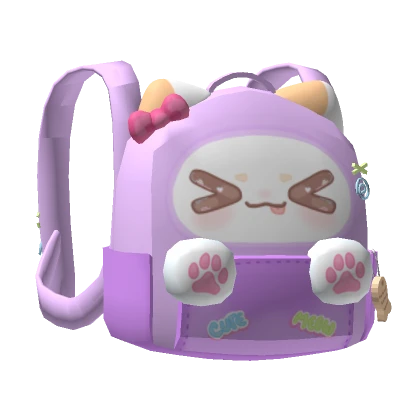 Cute Kawaii Cat Backpack w Paws (3.0)