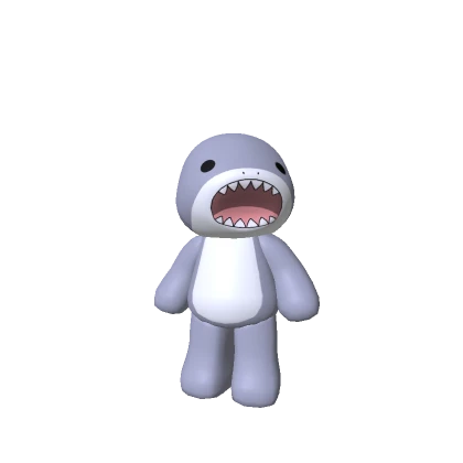 🍀Cute Mini Shark Plushie (Grey)