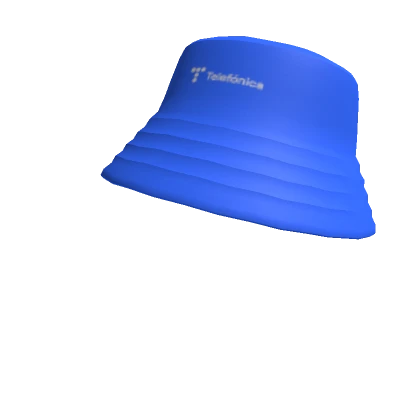 Telefonica blue bucket hat