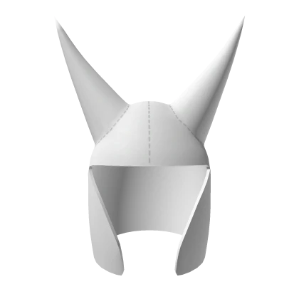 Y2K White Carti Leather Horn Mask