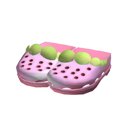 pink fitted strawberry shoes ♡ cute core