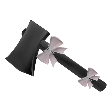 ♡ Black Axe w Pink Bows (Hip) ♡