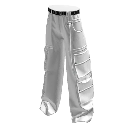 White Cargo Pants