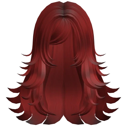 ♡ ethereal choppy layered hair (red)