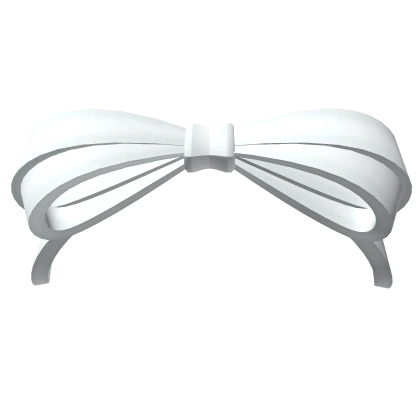 ♡ kawaii white bow 