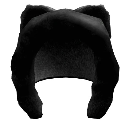 black fur wolf hood 