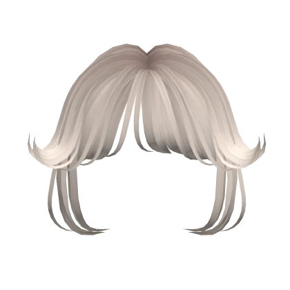 platinum blonde wispy layered fairy hime bangs