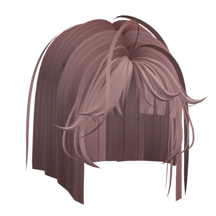 teddy pink wispy hime cyberpunk bob with bangs