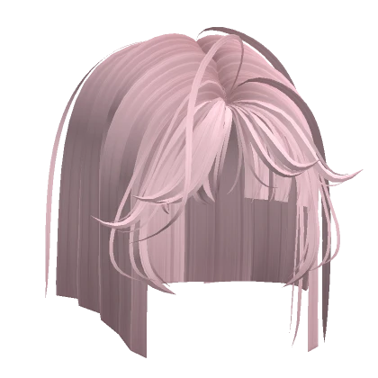 light pink wispy hime cyberpunk bob w bangs