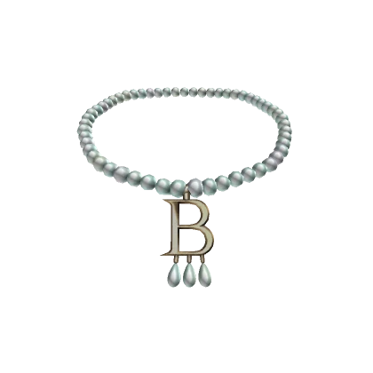 Letter B Boleyn Necklace with Pearls (3.0)