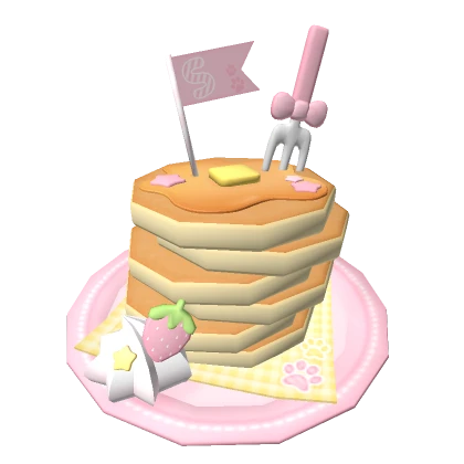 ♡ kawaii yummy pancake dessert breakfast hat