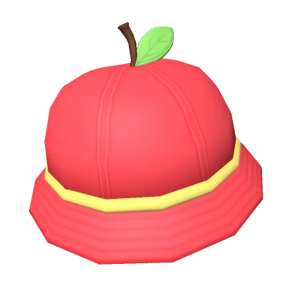 ♡ kidcore cutesy silly apple bucket hat 🍎