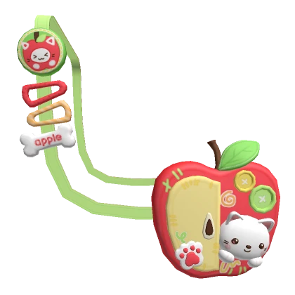 ♡ kidcore cutesy silly apple shoulder bag 1.0 🍎