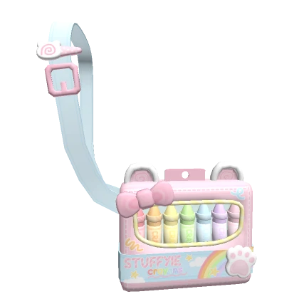 ♡ kawaii cute pastel bear rainbow crayon bag 3.0