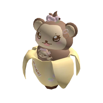 Kawaii Monkey Pink Holdable