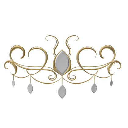 white prism tiara (gold)