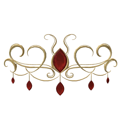 Red prism tiara (gold)