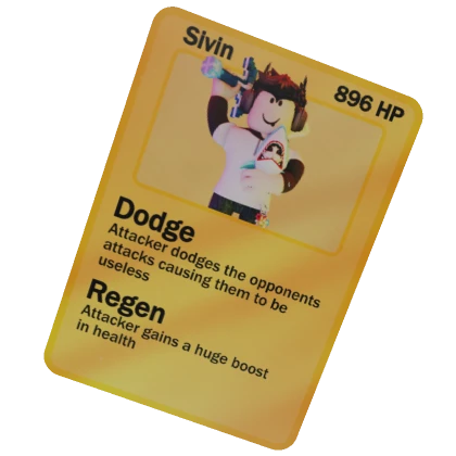 Sivin yellow trading card