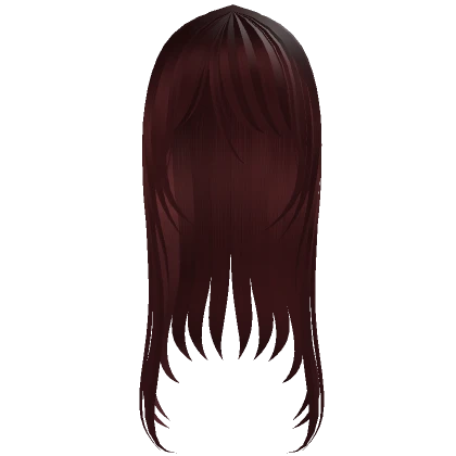 † long flowy hair red