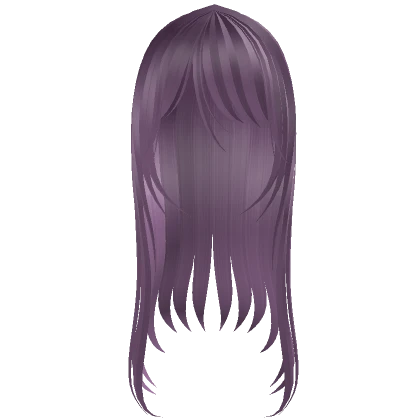 † long flowy hair bright purple