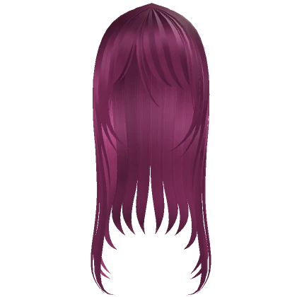 † long flowy hair hot pink