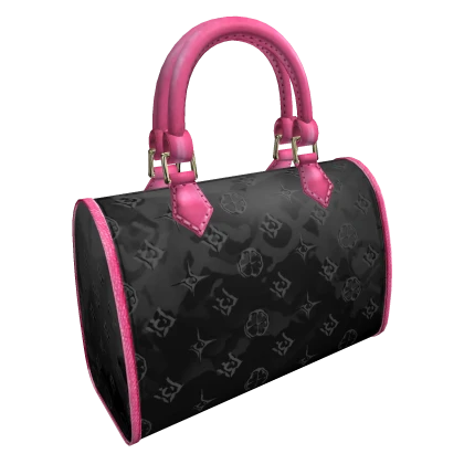 Iconic Luxury 2000s Black and Pink Bag