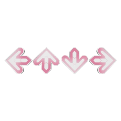 ♡ game arrows cutecore text in pink/white ♡