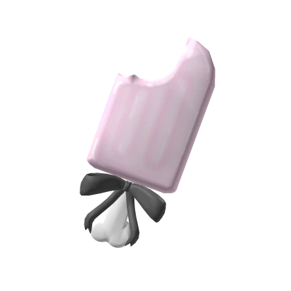 Cute Pink popsicle cutecore summer bow bone emo