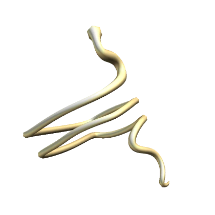 Goddess Gold Metal Swirl Snake Asp Armband