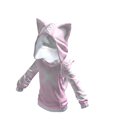 Kitty Hoodie Pink Sugar