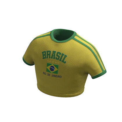 Yellow Brasil  Baby Tee